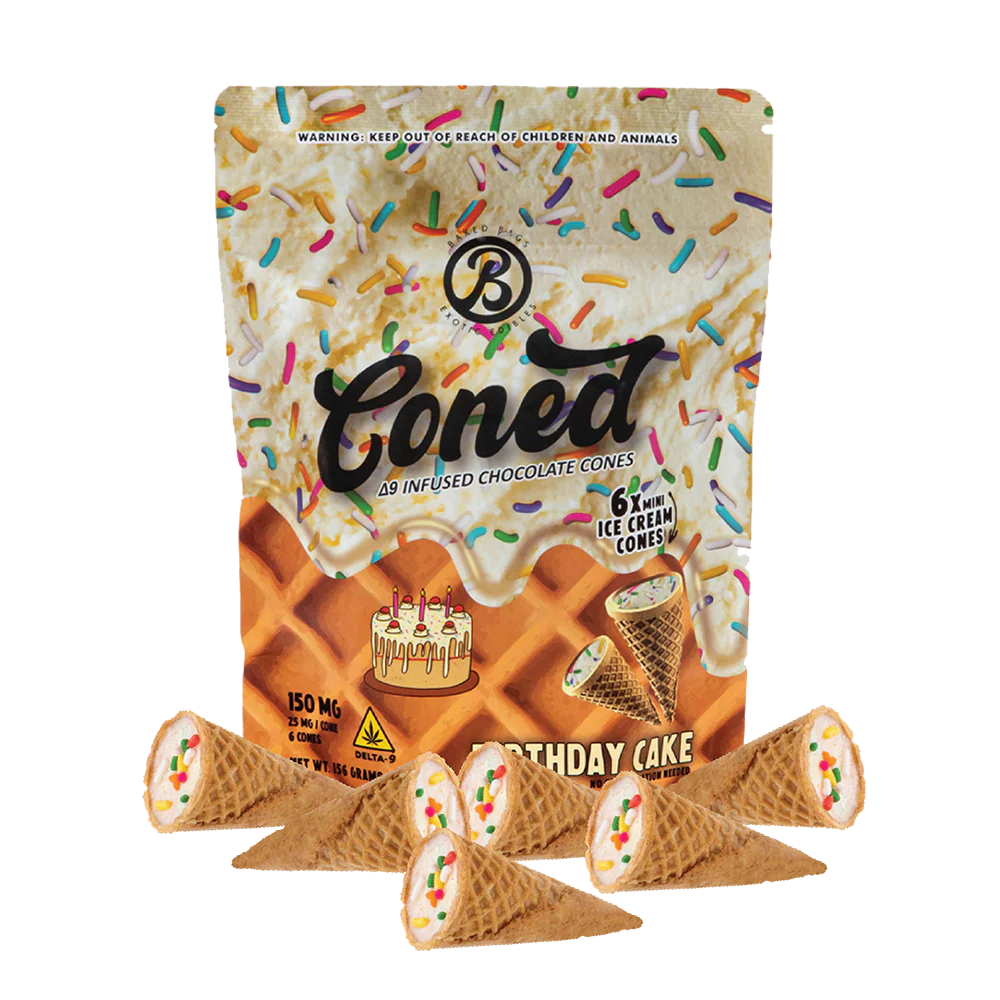 Coned Birthday Cake 1 Coned Birthday Cake