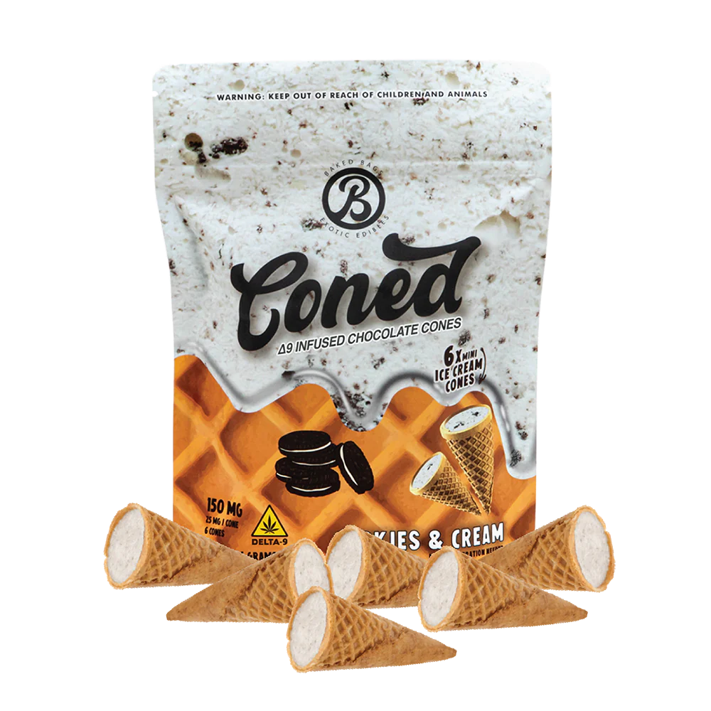 Coned Cookies Cream 1 Coned Cookies Cream