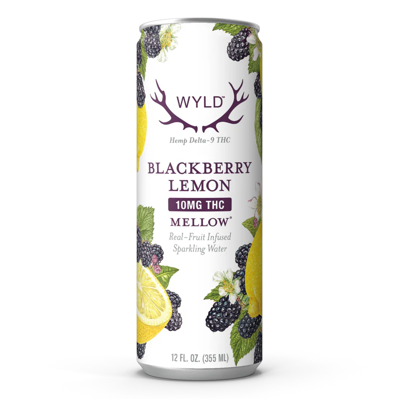 Blackberry Lemon THC Sparkling Water | Mellow 1 Blackberry Lemon THC Sparkling Water | Mellow