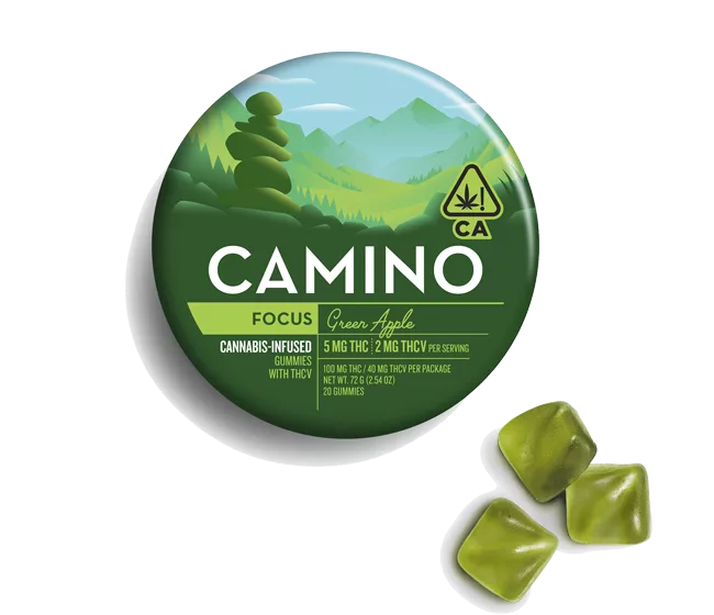 Camino Green Apple THCV Gummies 1 Camino Green Apple THCV Gummies