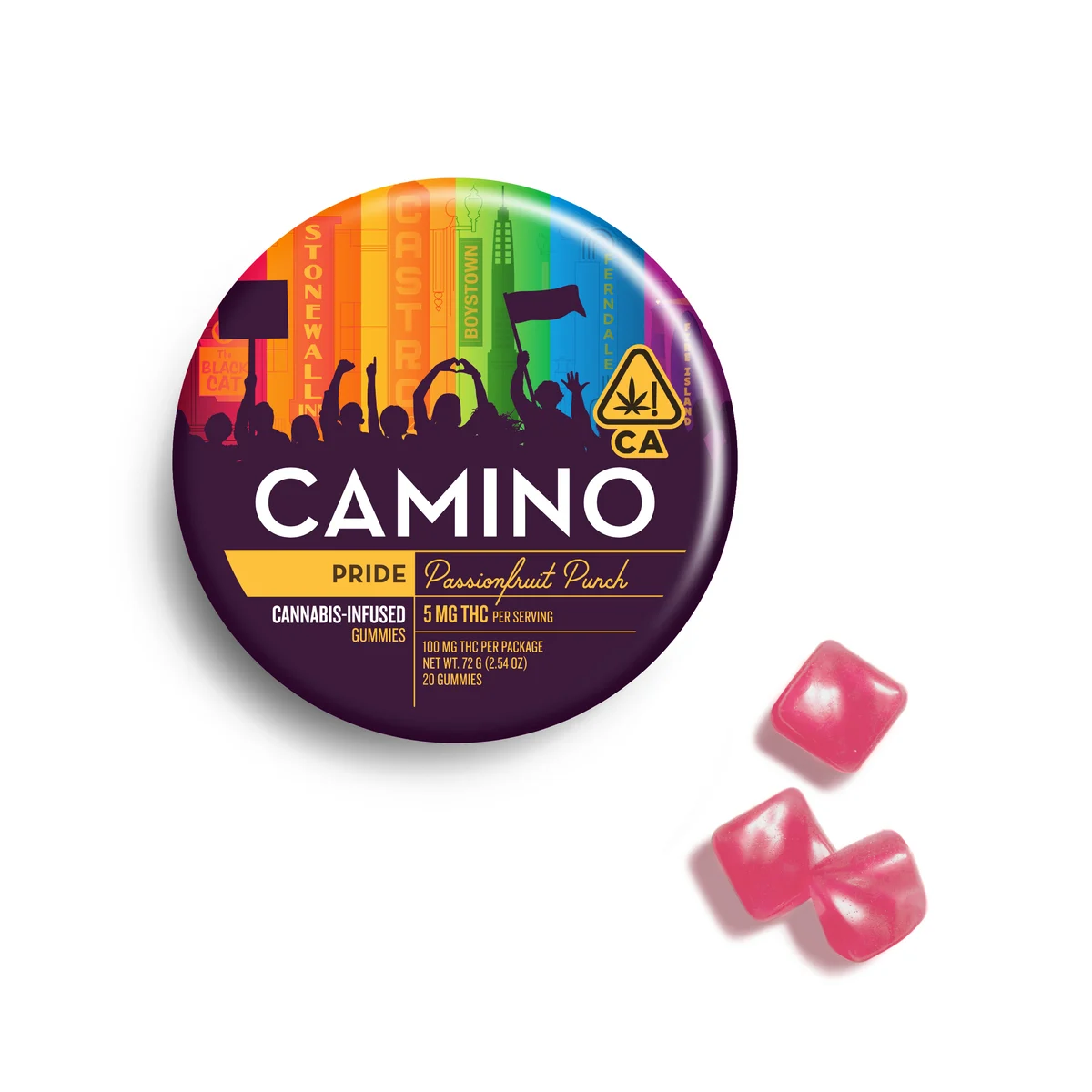 Camino Passionfruit Punch Gummies 1 Camino Passionfruit Punch Gummies