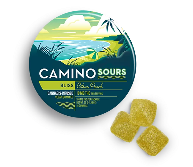 Camino Sours Citrus 10mg Bliss Gummies 1 Camino Sours Citrus 10mg Bliss Gummies