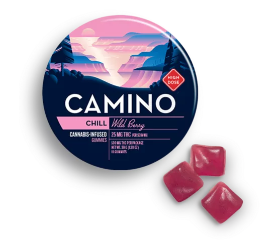 Camino Wild Berry High Dose Chill Gummies 1 Camino Wild Berry High Dose Chill Gummies