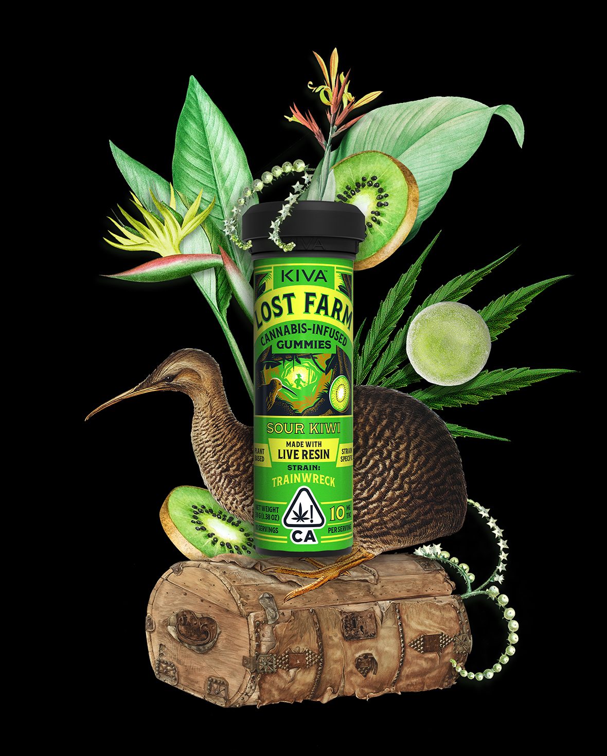 Sour Kiwi THC Gummies 1 Sour Kiwi THC Gummies