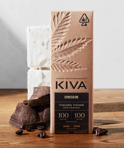 Espresso Dark Chocolate CBD Bar 1 Espresso Dark Chocolate CBD Bar