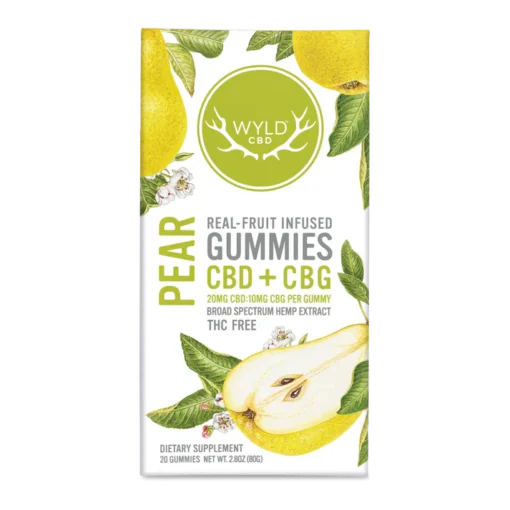 Pear CBD:CBG Gummies | CBD-Only